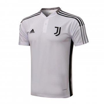 2021-2022 Juventus White - Black Football Polo Shirt Men's