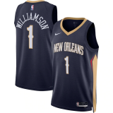 Male New Orleans Pelicans Icon Edition Jersey 2022-2023 Navy Zion Williamson #1