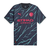 2023-2024 Manchester City Third Away Football Shirt Men's #Player Version