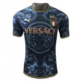 2022 Italy x Versace Special Edition Blue Football Shirt Men's