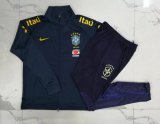 2022 Brazil Black Football Training Set (Jacket + Pants) Men's