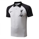 2022-2023 Liverpool Light Grey Football Polo Shirt Men's