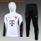 2023-2024 Bayern Munich White Football Training Set (Sweatshirt + Pants) Children's #Hoodie