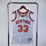1991-92 New York Knicks White Lunar New Year Mitchell & Ness Hardwood Classics Swingman Jersey Men's Patrick Ewing #33