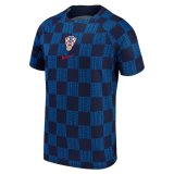 2022 Croatia Blue Football Training Shirt Men's #Pre-Match