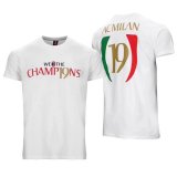 2021-2022 AC Milan 19 Serie A Champions White Football Shirt Men's
