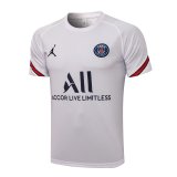 2021-2022 PSG White Short Football Training Shirt Men's