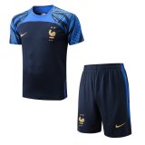 2022 France Royal Football Training Set (Shirt + Short) Men's