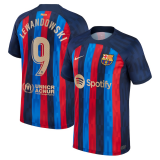 2022-2023 Barcelona Home Football Shirt Men's #Lewandowski #9