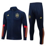 2022 Spain Royal Football Training Set (Jacket + Pants) Men's
