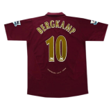 2005/2006 Arsenal Home Football Shirt Men's #Retro Bergkamp #10