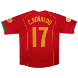 2004 Portugal Home Football Shirt Men's #Retro C.Ronaldo #17