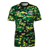 2021-2022 Flamengo Green Short Football Training Shirt Men's