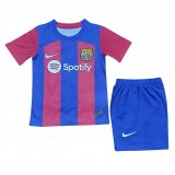 2023-2024 Barcelona Home Football Set (Shirt + Short) Children's