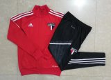 2022-2023 Sao Paulo FC Red Football Training Set (Jacket + Pants) Men's