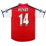 2000/2001 Arsenal Home Football Shirt Men's #Retro Henry #14