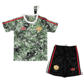2023-2024 Manchester United Stone Roses Football Set (Shirt + Short) Children's