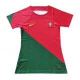 2022 FIFA World Cup Qatar Portugal Home Football Shirt Women's
