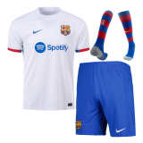 2023-2024 Barcelona Away Football Set (Shirt + Short + Socks) Men's