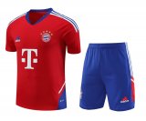 2023-2024 Bayern Munich Red Football Training Set (Shirt + Short) Men's