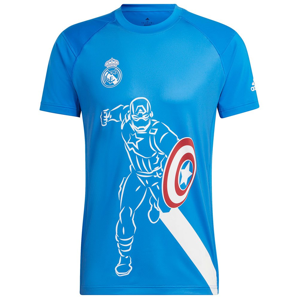 2022-2023 Real Madrid Avengers Blue Football Shirt Men's