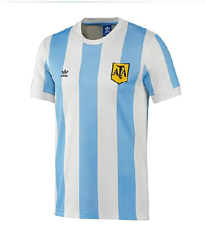 1978 Argentina Retro Blue Football Shirt